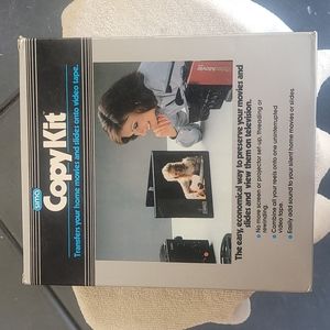 Vintage CopyKit transfer slides to videotape.